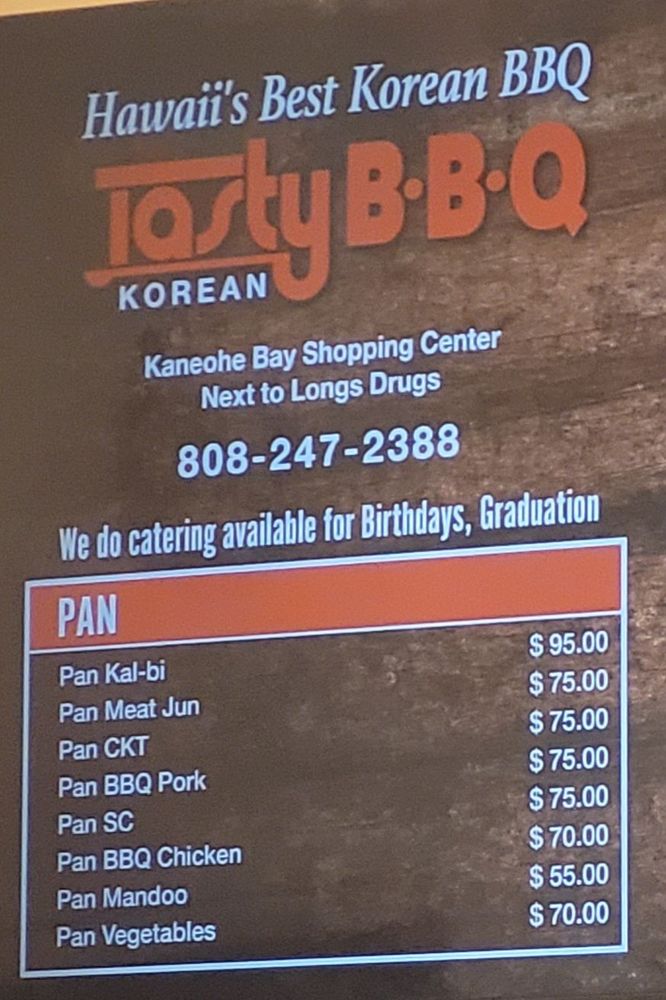 Tasty Korean BBQ 3 menu 2